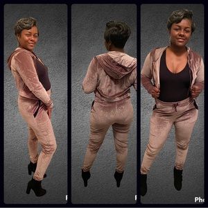Two piece velour set